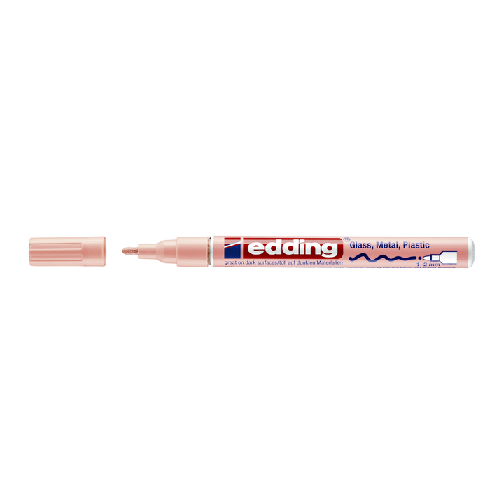 Viltstift edding 751 lak rond 1-2mm pastel roze(4-751-9-138) - 0