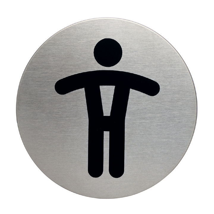 Durable, ruimteaanduiding, Ø8.3cm, herentoilet, 490523 (1 stuk) - 0