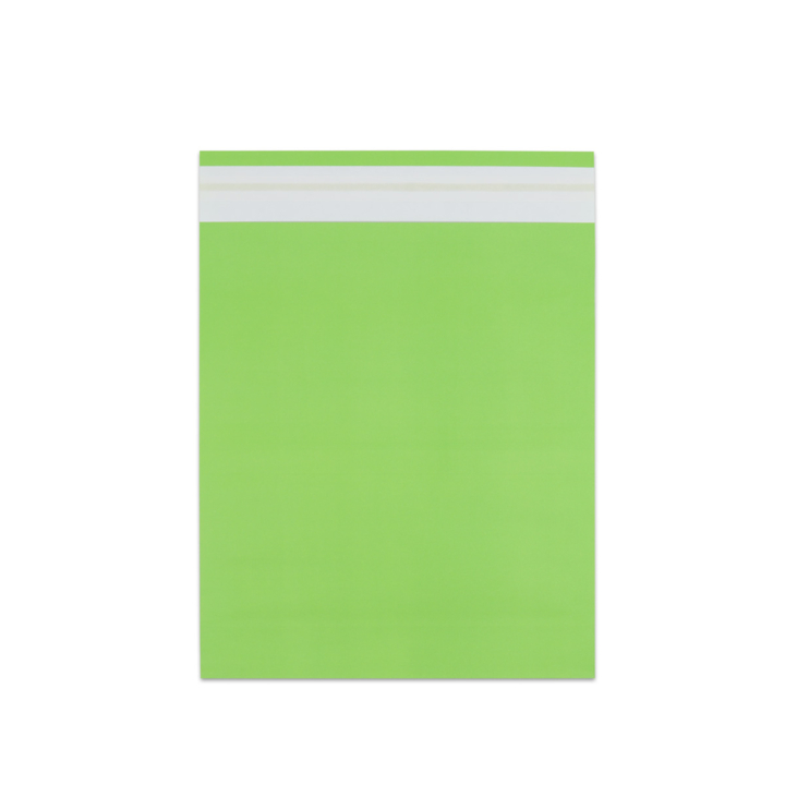 Verzendzak, papier, 30x36+2x4cm+klep, groen (250 stuks) - 0
