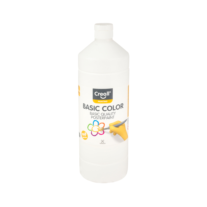 Plakkaatverf creall basic wit 1000ml 1821 - 0