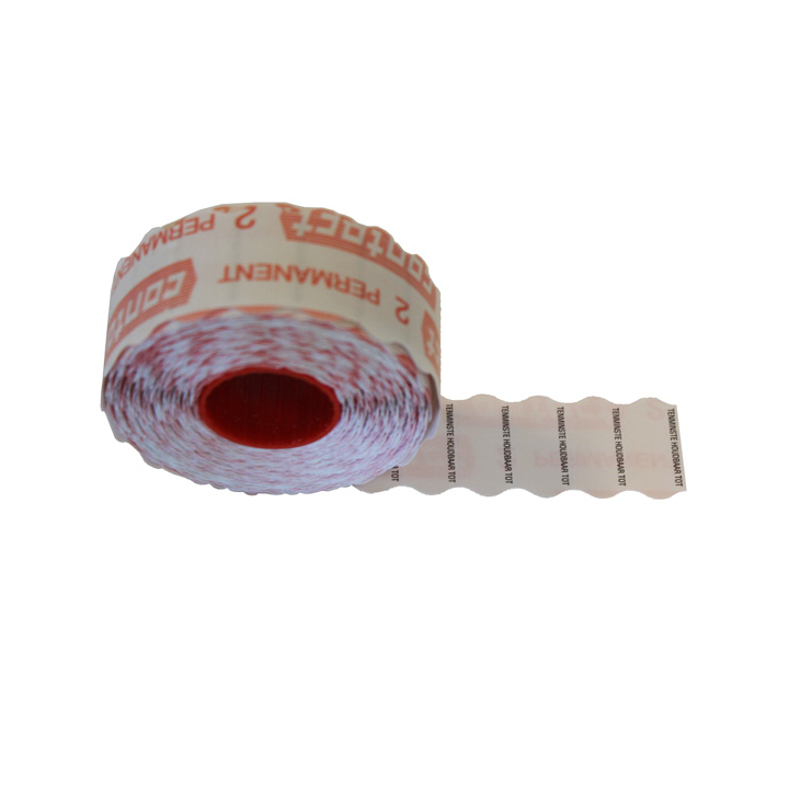 Etiket Golfrand 26x12 mm Wit T.H.T. Rol a1500 Stuks - 0
