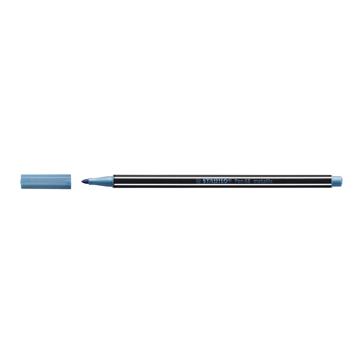Viltstift stabilo 68/805 metallic blauw(68/841) - 0