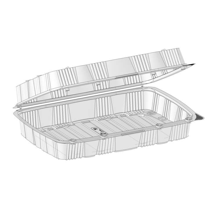 Pet Gebak Verpakking 180x300x  80 mm Ds/120 - 0