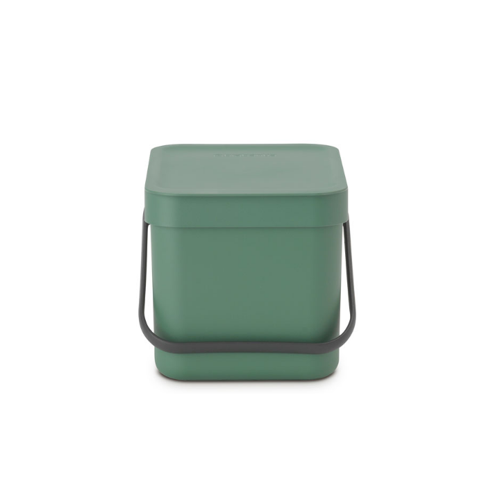 Brabantia, afvalemmer sort & go, 6 liter, groen, VB 129841 - 2