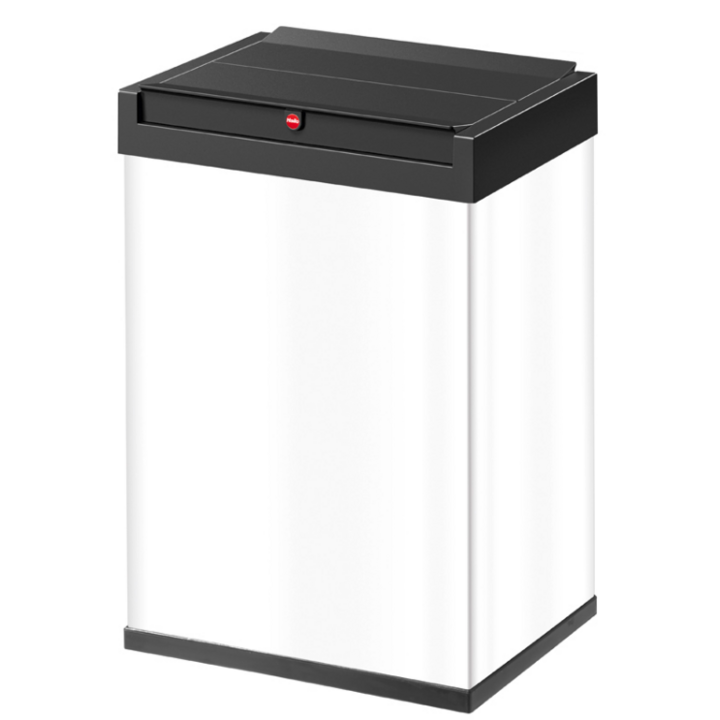 Big-Box Hailo Swing, afvalbak 35 liter, wit/zwart, VB 001511 - 0