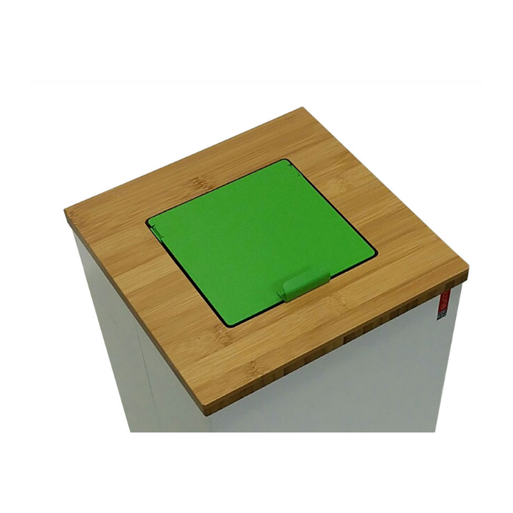 Top met klepdeksel voor Lune Paxa Medium, groen, VB 730964 | GFT - 0
