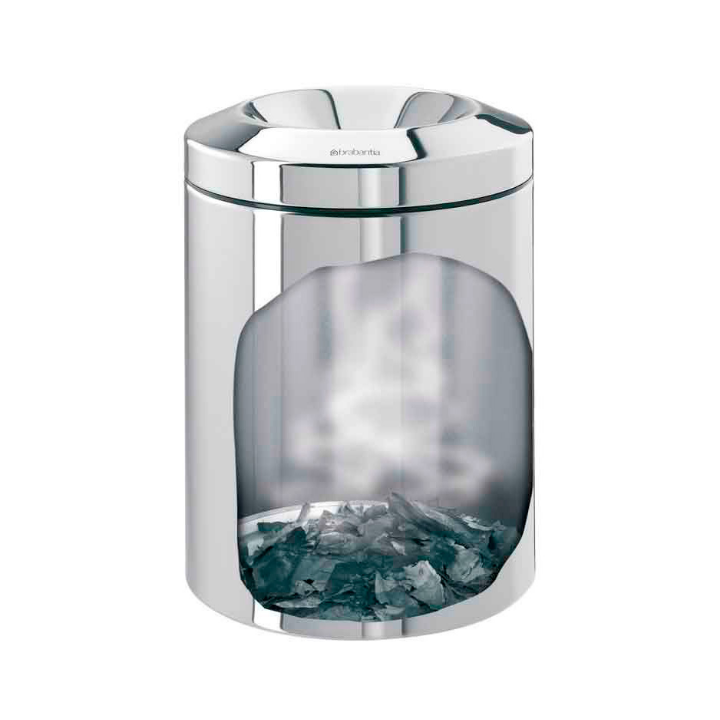 Brabantia, papierbak, vlamdovend, 7 liter, RVS, VB 378928 - 1