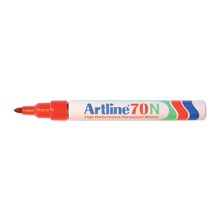 Viltstift artline 70 perm rond 1.5mm rood - 0