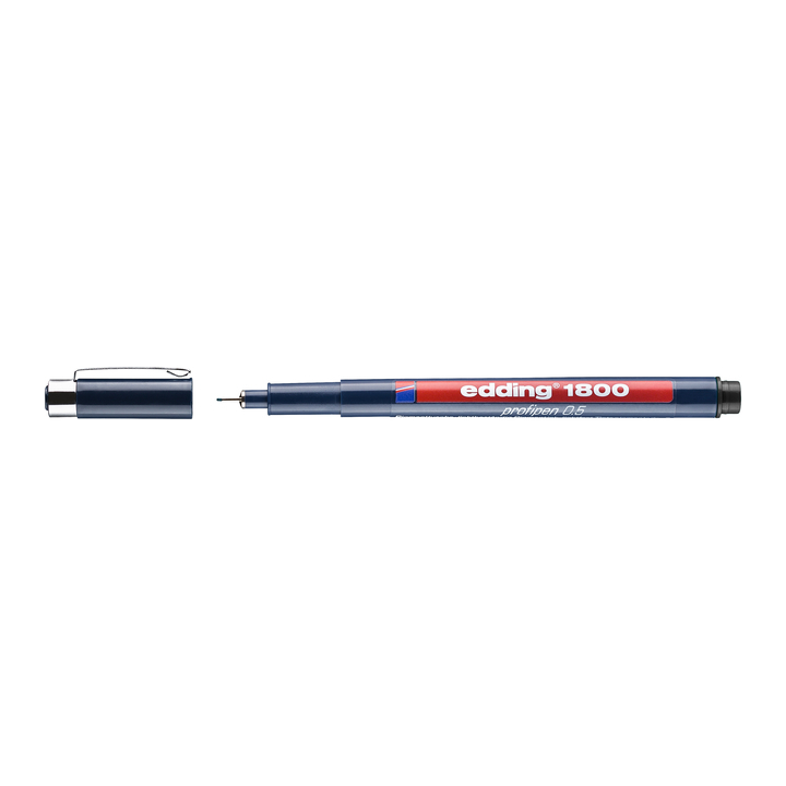 Fineliner edding 1800 0.5mm zwart(4-180005001) - 0