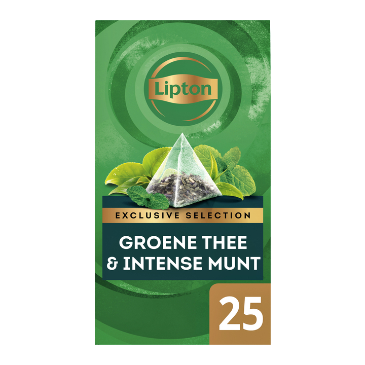Lipton Exclusive Selection, groene thee, intense munt, 22734401 (25 stuks) - 0