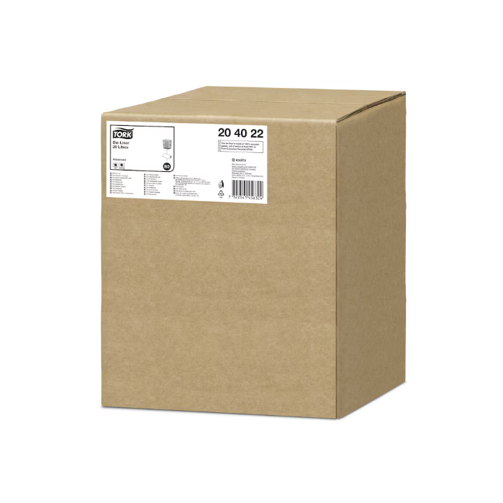 Tork | Afvalzak | 52x58cm | 20 Liter | B2 | Transparant | 204022 (10 rollen x 100 zakken) - 2