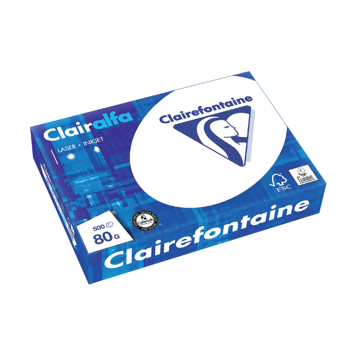 Kopieerpapier clairefontaine clairalfa a4 80gr wt - 0