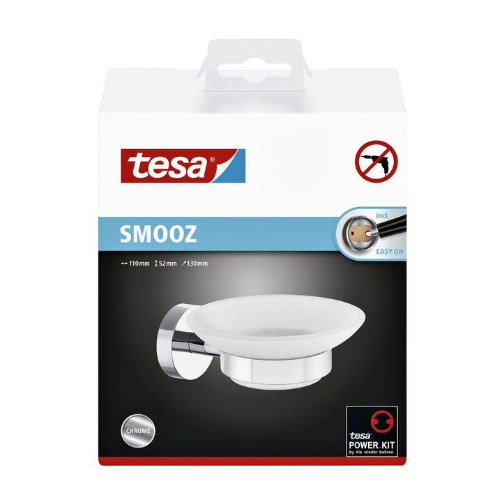 Tesa Smooz | Zeephouder | Verchroomd Metaal | 40324 - 1