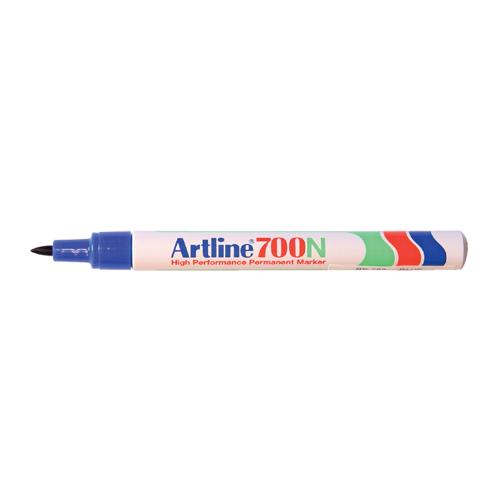 Viltstift artline 700 perm rond 1mm blauw - 0