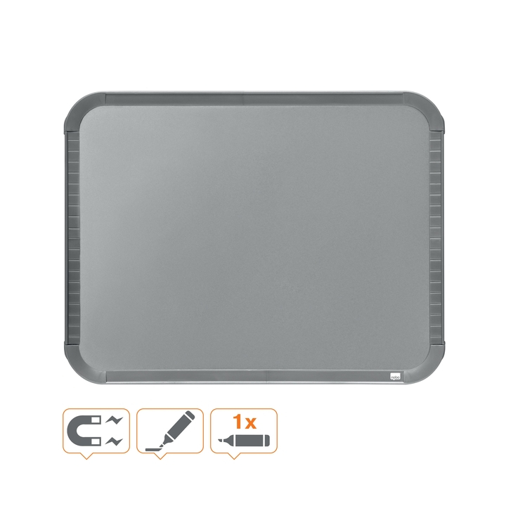 Whiteboard nobo slimline 22x28cm zilver gelakt(qb05142cd) - 2
