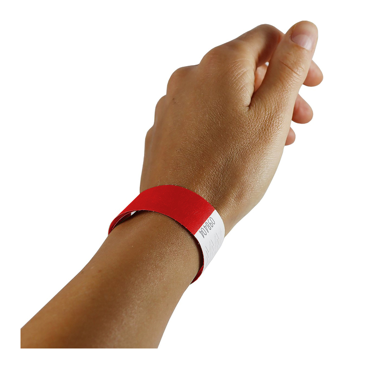 Polsband tyvek rood(390003) - 2