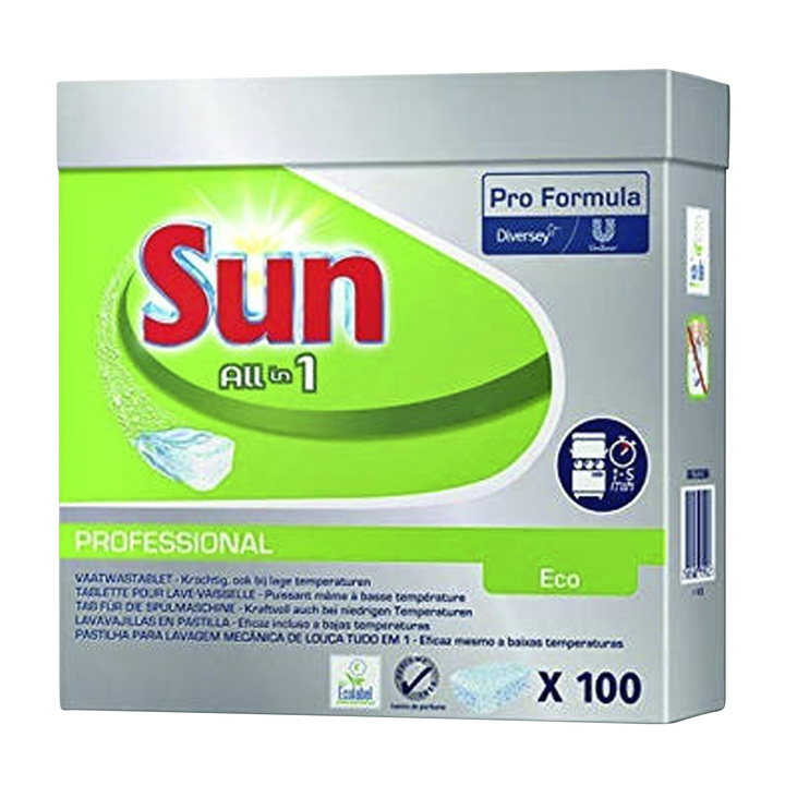 Sun Professional All-in-One Eco, 100 vaatwastabletten, 7522969 - 0