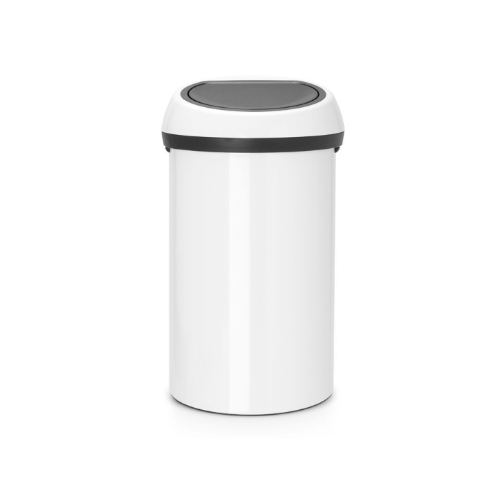 Brabantia, Touch Bin, 60 liter, wit, VB 108686 - 0