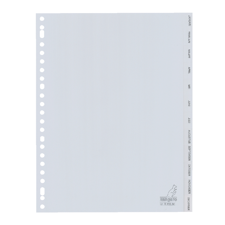 Tabblad kangaro g412jm a4 23r pp 12dlg jan-dec gr(g412jm) - 0
