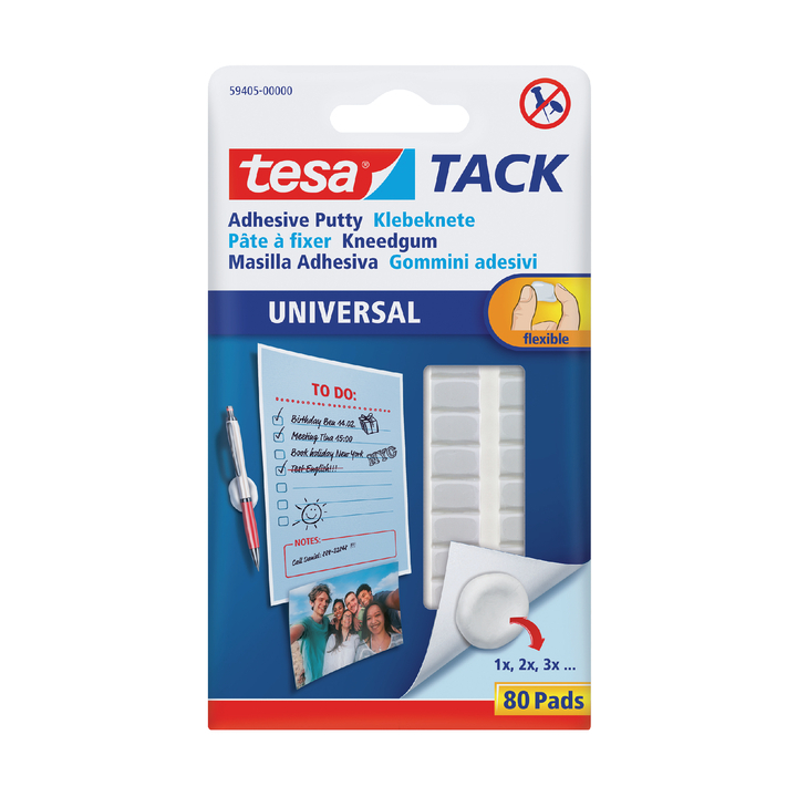 Kleefpad tesa tack kneedgum 80 stuks(59405-00000-00) - 0