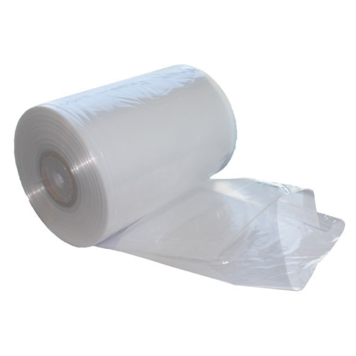 Halfbuisfolie, LDPE, 60cm, 30my, half stroef - 0