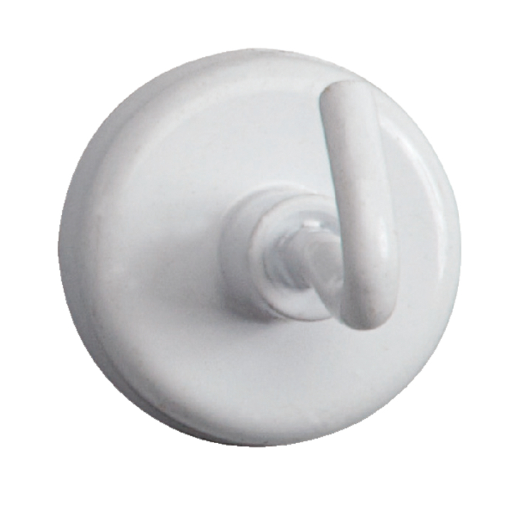 Haakmagneet maul 25mm 3kg wit(6157802) - 0