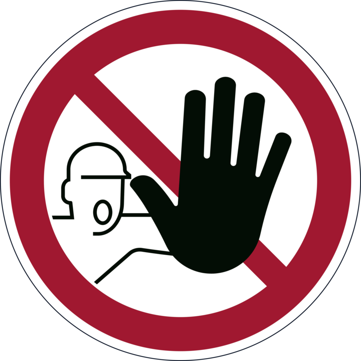 Durable, vloersticker 'verboden toegang' (1 stuk) - 0