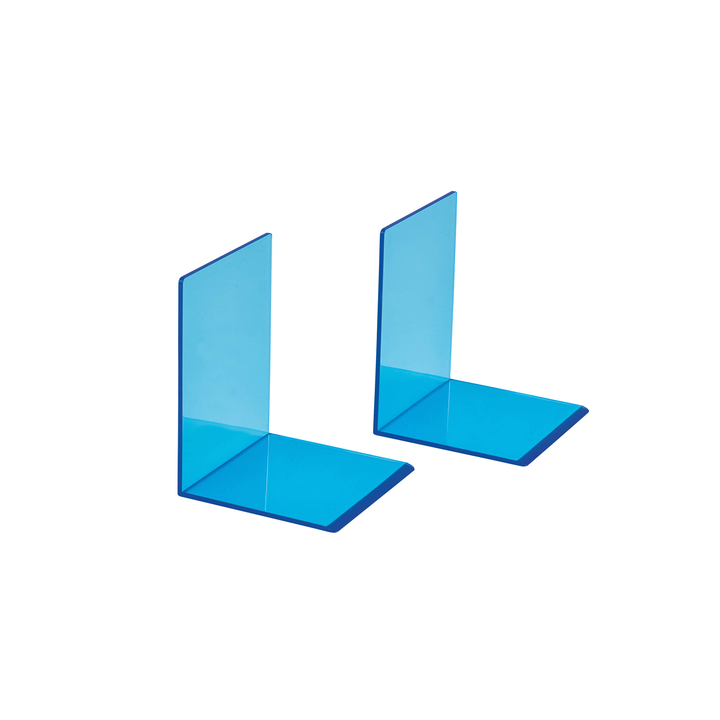Boekensteun maul 10x10x13cm acryl neon blauw(3513631) - 0