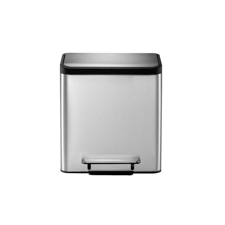 Eko Ecocasa, pedaalemmer, 2x15 liter, mat RVS, VB 912831 - 3