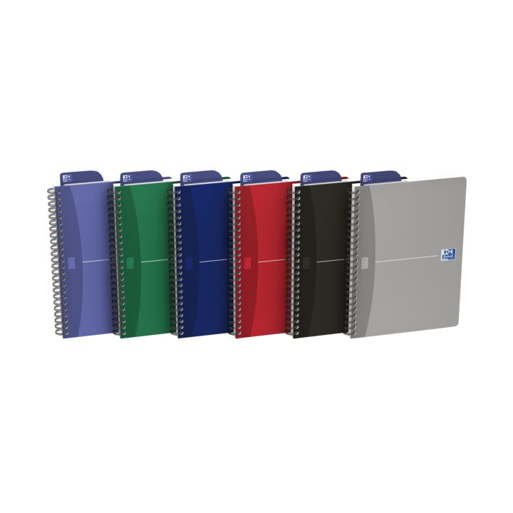 Oxford Essentials, spiraalblok A5, 90 vel, lijn assortiment - 3