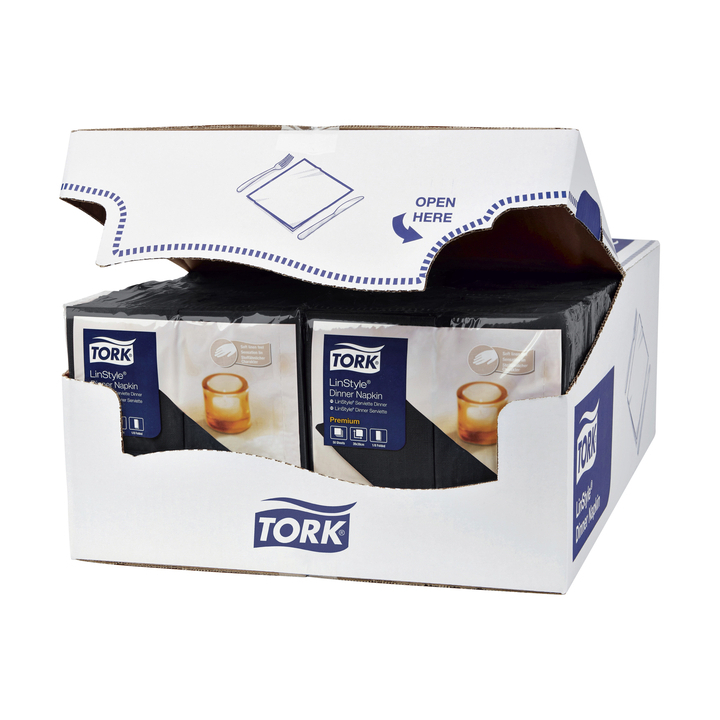 Dinerservet tork linstyle premium zwart 478151(478151) - 1