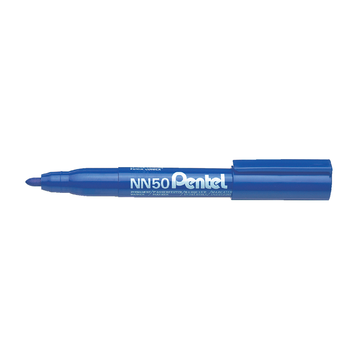 Viltstift pentel nn50 perm rond 1.5-3mm blauw - 0