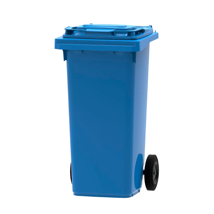 Mini-rolcontainer, 120 liter, blauw, VB 120000 - 0