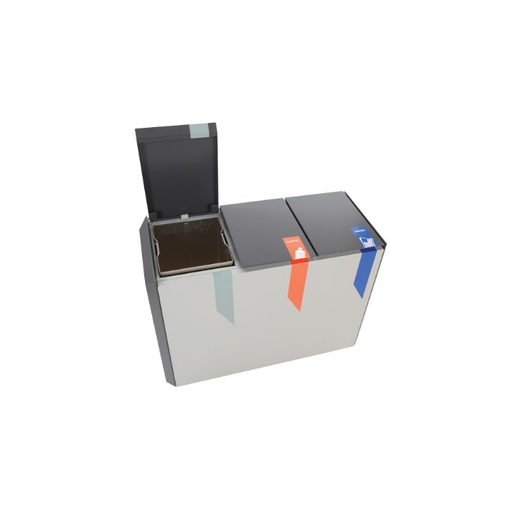 Recyclostar, afvalscheidingsstation, 3x55 liter, VB 708406 - 1