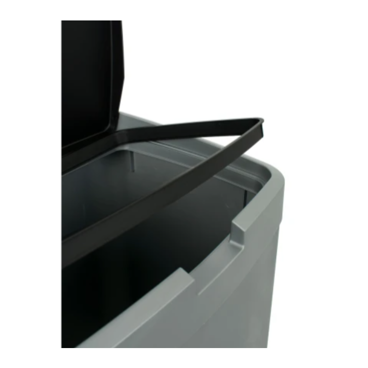Kunststof Afvalbak | 70 Liter | Grijs/Zwart | VB 140066 - 2