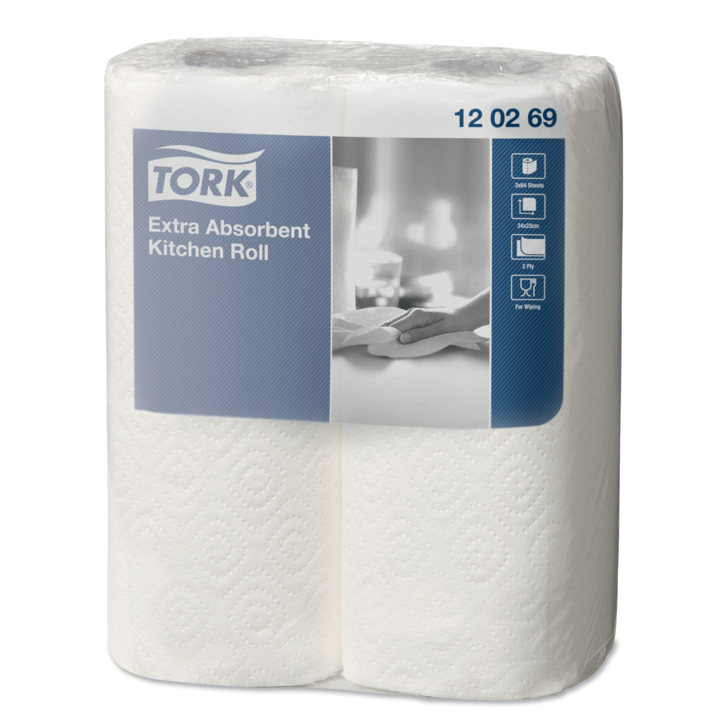 Tork Premium | Keukenrol | 64 Vel | 2-Laags | Wit | 120269 (24 stuks) - 0