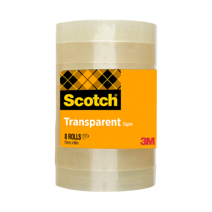 Plakband Scotch 508 | 19mmx66m | transparant | 8 rollen (5081966A) - 0