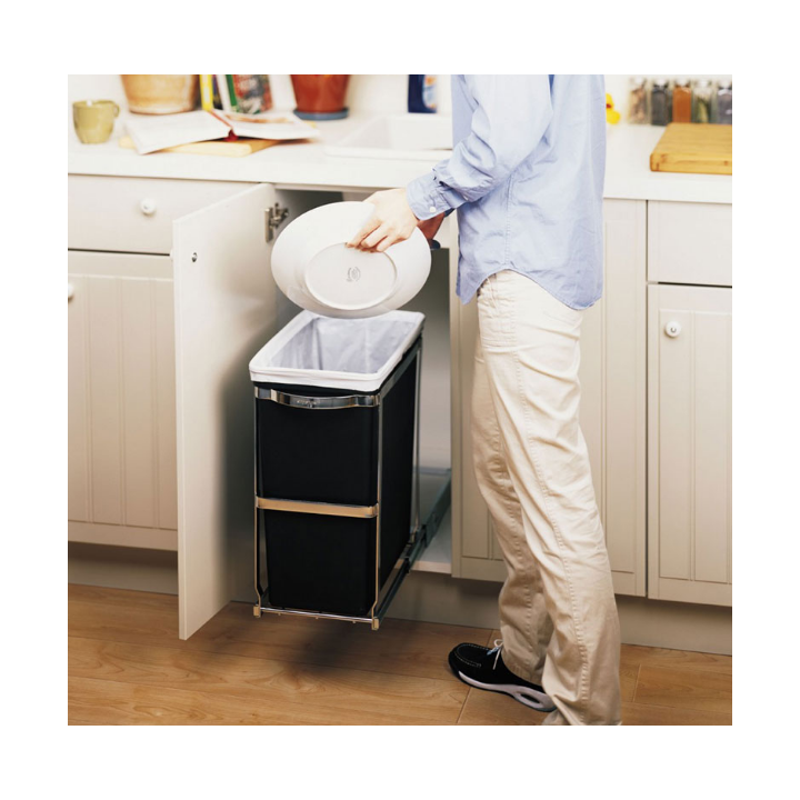 Simplehuman Pull-Out, inbouw afvalbak, 30 liter, VB 001760 - 1