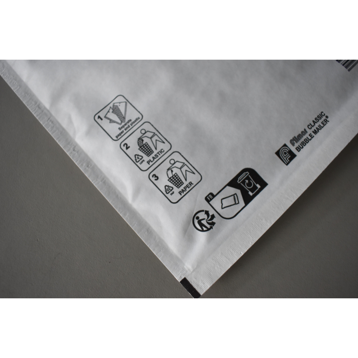 Luchtkussenenvelop C/13, 170x230+50mm, wit (100 stuks) - 2