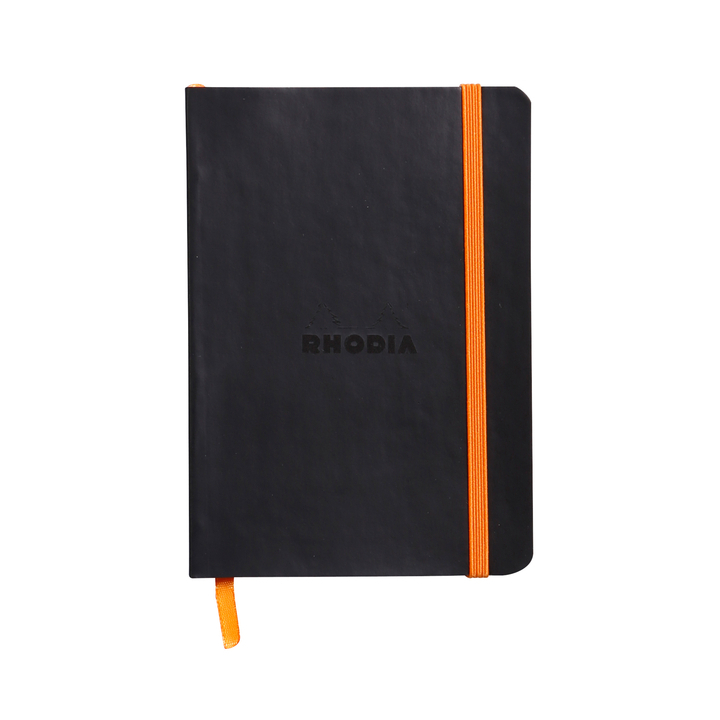 Notitieboek rhodia a6 lijn 72 vel 90gr zwart(117302c) - 0