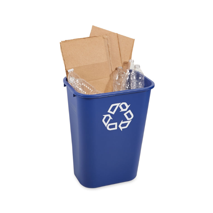 Rubbermaid, afvalbak, 39 liter, blauw, VB 002957 - 1