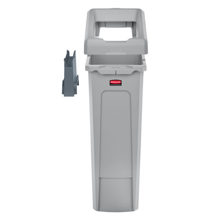 Slim Jim, recyclingstation starterset, 87 liter, grijs, VB 239607 - 0