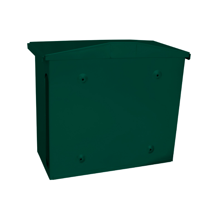 Zamoran, wandbrievenbus, 39x20x35 cm, groen, VB 716852 - 2