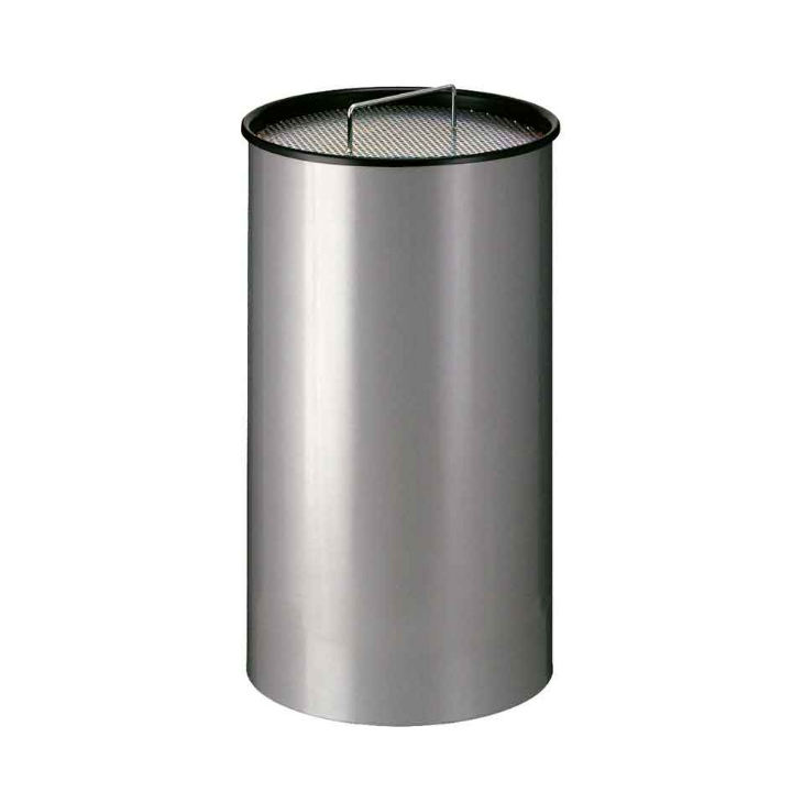 Zandasbak, 50 liter, Ø320x594 mm, aluminiumgrijs, VB 192000 - 0