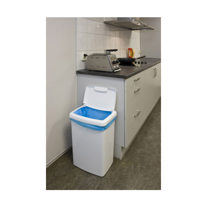 Top-Fix, kunststof afvalbak, 50 liter, wit, VB 565000 - 1