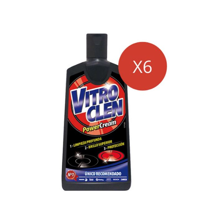 Vitroclen PowerCream, kookplaatreiniger, 500ml (6 stuks) | OP=OP AANBIEDING - 0