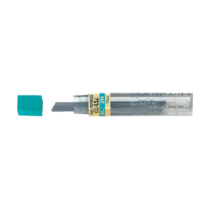 Potloodstift pentel 0.7mm zwart per koker 2h - 0