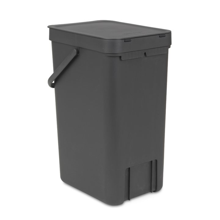 Brabantia, afvalbak sort & go, 16 liter, grijs, VB 109966 - 3