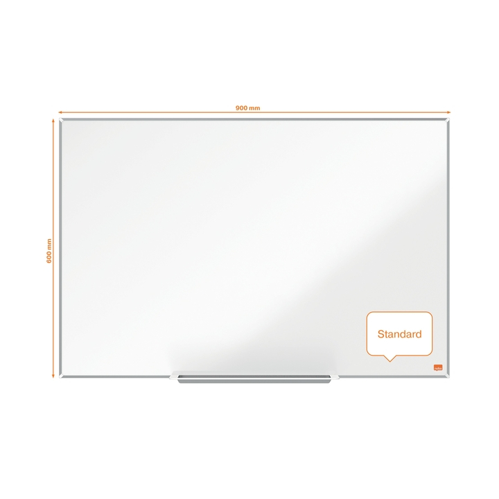 Whiteboard nobo impression pro 900x600mm staal(1915402) - 2