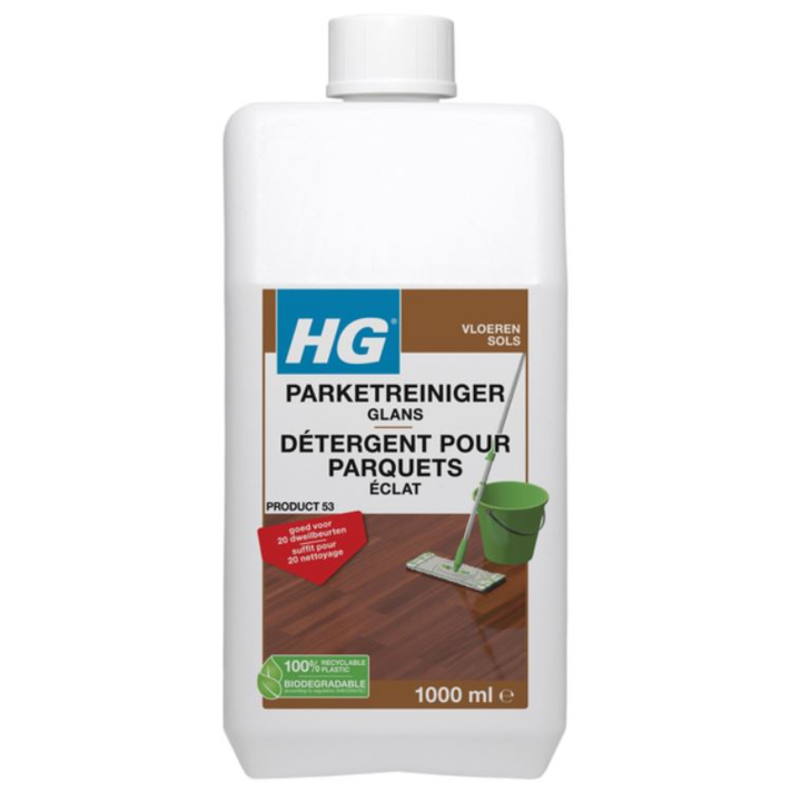 HG, vloerreiniger voor parketvloeren, 1 liter, 467100103 (1 stuk) - 0